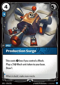 Production Surge - SFD-076-p - Promotional Cards - Riftbound card